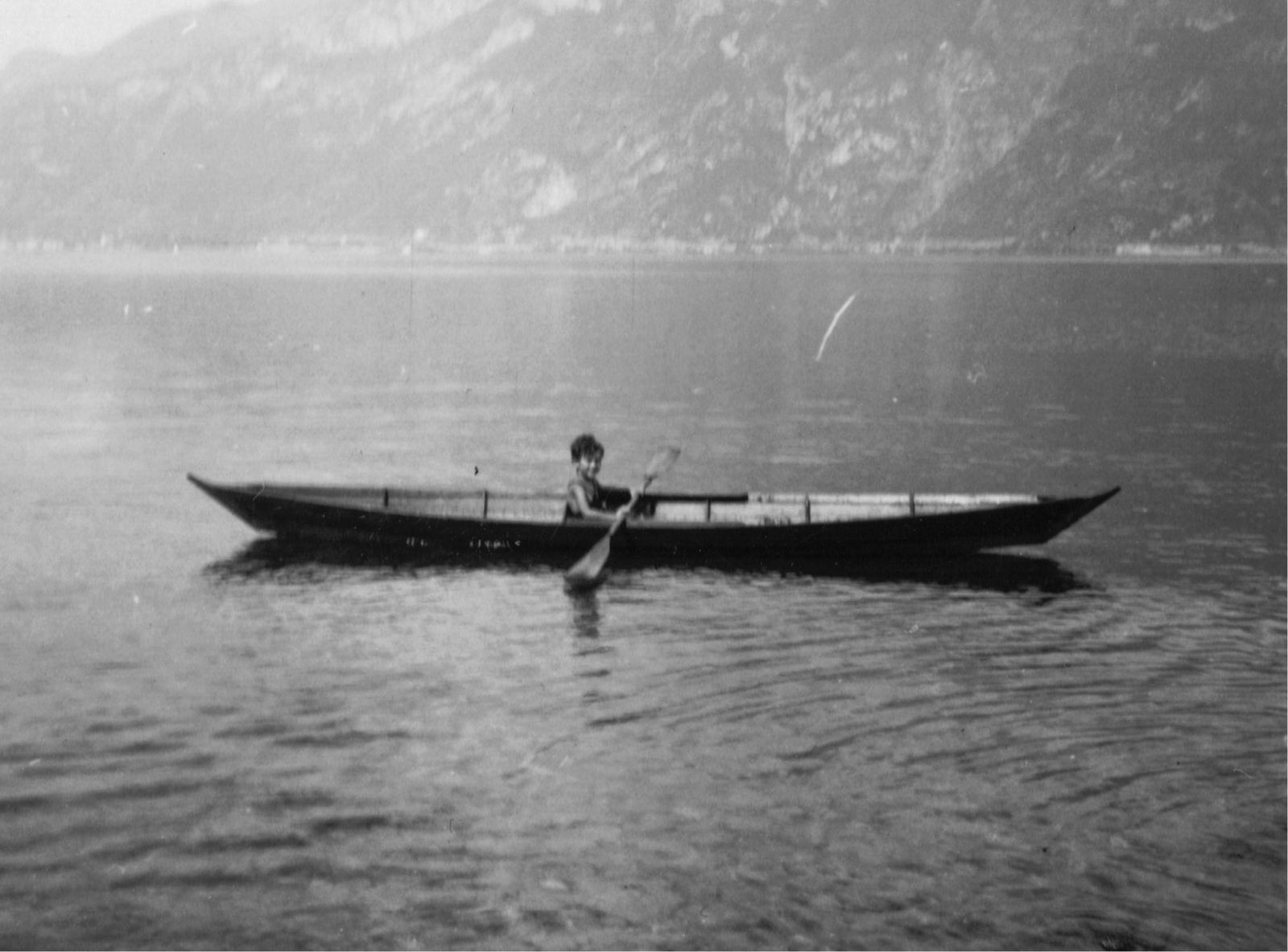 3 - Nestore Guido on a canoe 1950s